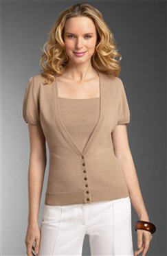 beige cardigan