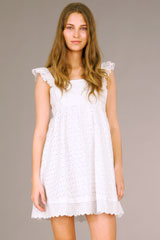 white eyelet dress