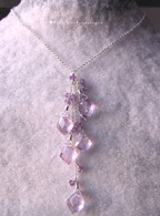 Kelly Meeker Amethyst Briolette Cluster Necklace