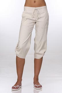 BCBG Cropped Linen Pant