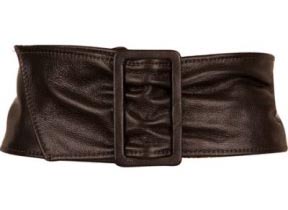 Bebe Wide Leather Belt