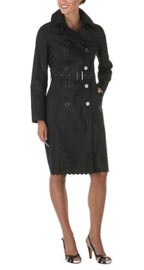 Issac Mizrahi Eyelet Trenchcoat