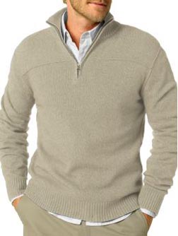 Luxe Spring Blend Half-Zip Sweater