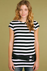 Lux Extra Long Striped Tunic