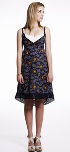 Puella Printed Smock Tank Dress