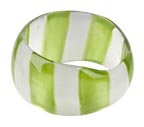 Striped Lucite Bangle