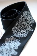 Engine Rosette Silk Tie