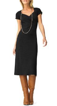 Wool Jersey Wrap-Front Dress