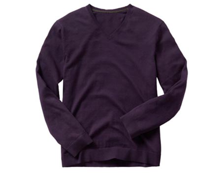 v-neck sweaters for men. Purple V-Neck Sweater