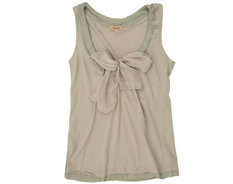 Gray Bowtie Tank